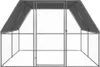 vidaXL Gabbia per polli da esterno 3x4x2 m Acciaio zincato Anteprima dell’immagine prodotto 1
