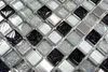 Mosaikfliese Transluzent Edelstahl silber schwarz Produktbild-Vorschau 2