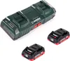 Metabo Basis Set mit 2x Akku LIHD 4,0Ah + ASC 145 DUO Produktbild-Vorschau 2