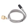 A CO2 refill adapter hose with connectors on both ends, laid out on a white background. Podgląd zdjęcia produktu