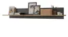 Wandregal Freno in Eiche und Basalt grau Wandboard 140 cm Produktbild-Vorschau 1