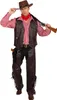 Cowboy Herren Weste braun Wilder Westen Karneval Fasching Produktbild-Vorschau 2