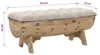 vidaXL Aufbewahrungsbank Massivholz und Stoff  103 x 51 x Produktbild-Vorschau 6