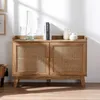2-türiges Sideboard aus Rattangeflecht, B 110 cm – PALMO Produktbild-Vorschau 4