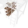 Łóżko loftowe z biurkiem i schowkiem do pokoju dziecięcego Podgląd zdjęcia produktu 11