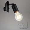 Zásuvková lampa Zásuvková lampa Vypínač 1E27 25 W čierny Náhľad obrázku produktu 11