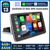 360° pivotant écran Carplay 4+64G 10" Android 13 DAB+ 1DIN Voir les images du produit 2