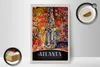Holzschild Reise 20x30cm Atlanta Amerika Gemälde Produktbild-Vorschau 2