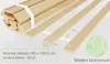 A stack of wooden bed slats and several individual slats laid out, with dimensions and material information provided. Produktbild-Vorschau
