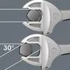 Two close-up views of a wrench gripping a bolt, demonstrating its functionality. Voir les images du produit
