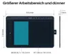 Huion HS611 Bleu, filaire, 5080 lpi, 258,4 x 161,5 mm, USB, Voir les images du produit 10