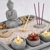 Ensemble de jardin zen 23 × 23 cm en ciment – Mini jardin Voir les images du produit 5