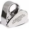 40-fache Juwelierlupe, faltbare Metalllupe mit UV-LED-Licht Produktbild-Vorschau 2
