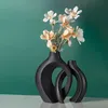 2er Keramik Vase, Pampasgras Vasen matt, Dekovase, Produktbild-Vorschau 4