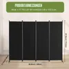 Vevor Parawan Pokojowy 4-Panelowy Składany Czarny Podgląd zdjęcia produktu 7