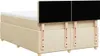 Boxspringbett mit Matratze Creme 140x200 cm Stoff, Produktbild-Vorschau 6