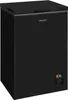 A black chest freezer with the brand name 'exquisit' visible on the front. Produktbild-Vorschau
