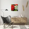 Wanduhr - Quadrat - Glasuhr - Blumen Blumenstrauß Rose - Produktbild-Vorschau 6