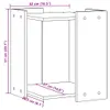vidaXL Zásobník na stelivo bílý 42x42x51 cm Materiál na Náhled obrázku produktu 8