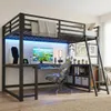 Gaming-Hochbett 120 x 200 cm mit dreiseitigem Schreibtisch, Produktbild-Vorschau 9