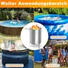 LZQ Zwembadverwarmer, vuurtong, set van 1, roestvrijstalen Productafbeelding-voorbeeld 6