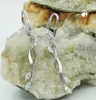 Ohrbrisur Ohrhänger Ohrringe 40x5mm Zirkonia matt-glänzend Produktbild-Vorschau 1