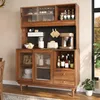 Merax Küchenschrank Buffet mit Riffelglas-Schiebetüren, Produktbild-Vorschau 4