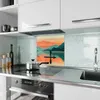 Küchenrückwand Spritzschutz Glas mit Motiv Sonnenuntergang Produktbild-Vorschau 2