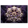 Leinwandbild 3D-lila-Diamantblume 90x60 Feeby Violett bild Produktbild-Vorschau 3