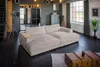 KAWOLA Big Sofa MADELINE mit Holztablett natur für Armlehne Produktbild-Vorschau 2
