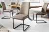 Industrial Freischwinger Stuhl APARTMENT antik taupe mit Produktbild-Vorschau 3
