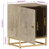 CLORIS Nachttisch 40x30x50 cm Massivholz Mango und Eisen Produktbild-Vorschau 10