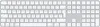 Apple MXK73F/A Englisch Weiß AZERTY Tastatur Produktbild-Vorschau 1