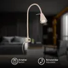 LED Leselampe mit Schalter, schwenkbar, eckig, GU10, 400lm, Produktbild-Vorschau 2