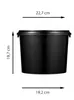 BenBow Seau avec couvercle 5L x20 noir - qualité Voir les images du produit 5
