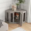 PawHut Hundekäfig Eckige Hundehütte Hundebox mit Kissen, Produktbild-Vorschau 2