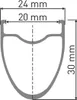 Dt Swiss Spline1600 29´´ Hooked / Crotchet Tc 622 Mm Disc Produktbild-Vorschau 2
