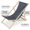 Mucola Strandstuhl klappbar Strandliege Holz Liegestuhl Produktbild-Vorschau 5