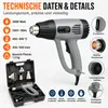 Bituxx Heißluftpistole inkl. Koffer und Zubehör 2000 Watt, Produktbild-Vorschau 3