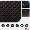 140cmx100cm Geprägte Schwarz Kunstleder Rot Diamant-Stich Produktbild-Vorschau 2