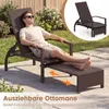COSTWAY Zonnebed van kunststof riet, tuinstoel met Productafbeelding-voorbeeld 5