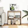 vidaXL Raumteiler-Bücherregal Artisan-Eiche 69,5x29x69,5 cm Produktbild-Vorschau 3