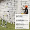 SucceBuy, teleskopická rebrík, 1,85-3,79 m, hliníková, Náhľad obrázku produktu 7
