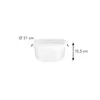 A white plastic container with measurement indicators. Voir les images du produit