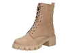 A single beige lace-up boot is shown against a white background. Produktbild-Vorschau