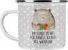 Mr. & Mrs. Panda Kaffeepott Bär Gefühl - Grau Pastell - Produktbild-Vorschau 1