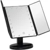 Kosmetické LED Zrcadlo s Osvětlením XA-40483 - Černé pro Náhled obrázku produktu 1