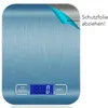 Digitale Küchenwaage 10kg gebürstete Edelstahl Wiegefläche Produktbild-Vorschau 2