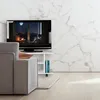 Meuble TV Relaxdays à roulettes, 4 étagères ouvertes, table Voir les images du produit 5