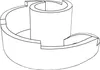 A black and white line drawing of a garden feature. Produktbild-Vorschau